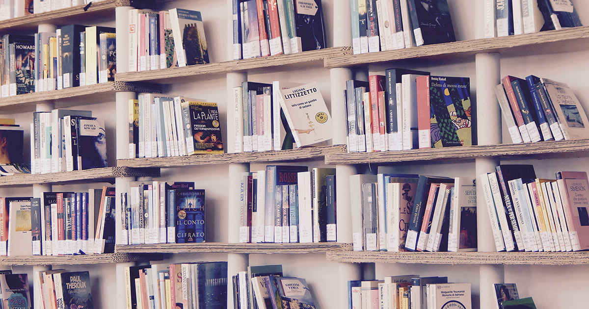 Books on Shelves